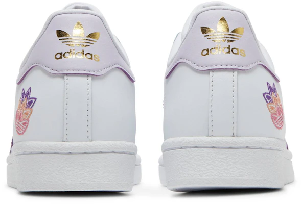 (W) 阿迪达斯Superstar白紫色调 GZ8143 Details for (W) 阿迪达斯Superstar白紫色调 GZ8143