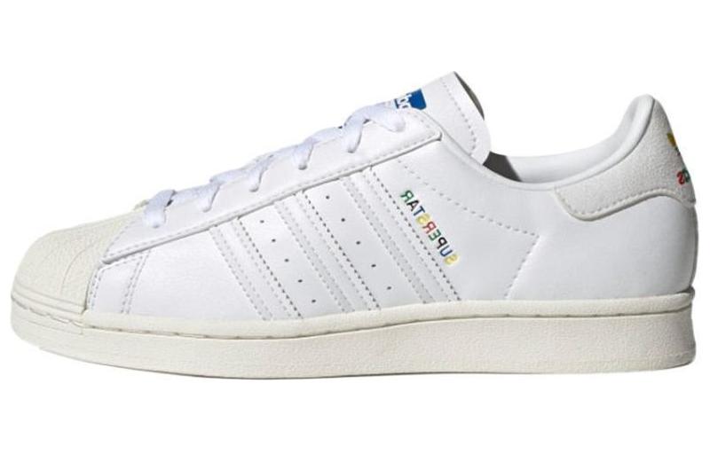 (Women) adidas Superstar 'White Rainbow Logo' GZ7537