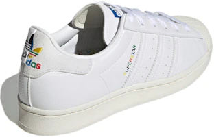 Purchase adidas originals Superstar 彩色標誌 防滑耐磨 低筒 滑板鞋 女款 白