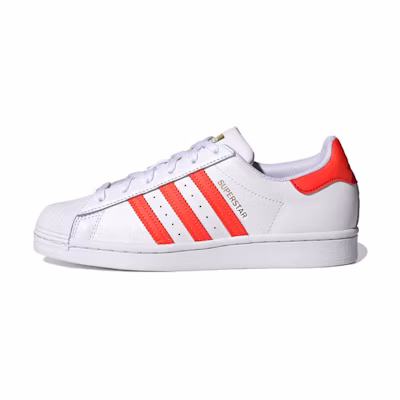 (W) adidas Superstar 'White Scarlet'
