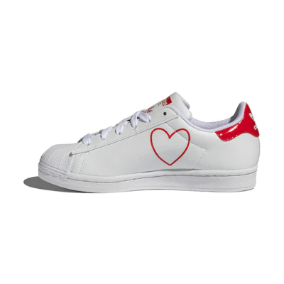 (W) adidas Superstar 'White Scarlet'