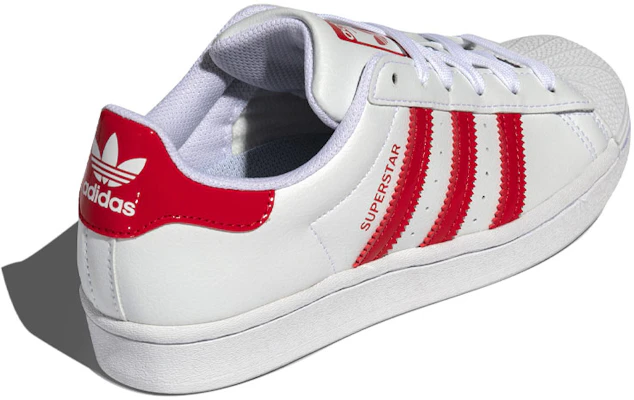(女性款)adidas Superstar 'White Scarlet' FX8729 Shop (女性款)adidas Superstar 'White Scarlet' FX8729