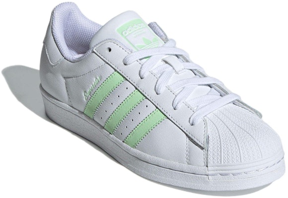 (W) (女性用) アディダス スーパースター 'ホワイト セミ グリーン スパーク' IE3005 IE3005 Lookbook (W) (女性用) アディダス スーパースター 'ホワイト セミ グリーン スパーク' IE3005 IE3005