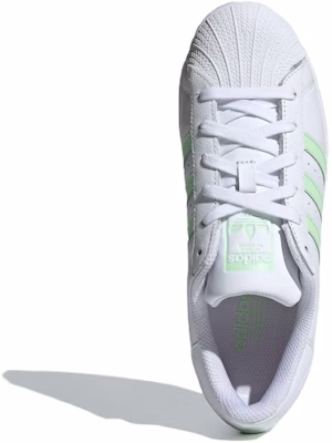 (W) (女性用) アディダス スーパースター 'ホワイト セミ グリーン スパーク' IE3005 IE3005 Shop (W) (女性用) アディダス スーパースター 'ホワイト セミ グリーン スパーク' IE3005 IE3005