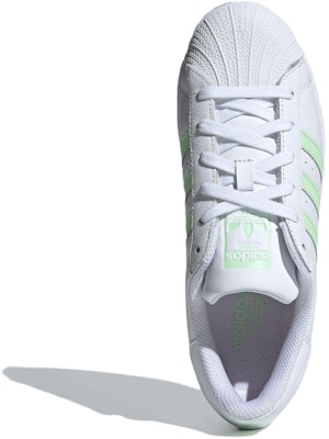 (W) (女性用) アディダス スーパースター 'ホワイト セミ グリーン スパーク' IE3005 IE3005 1