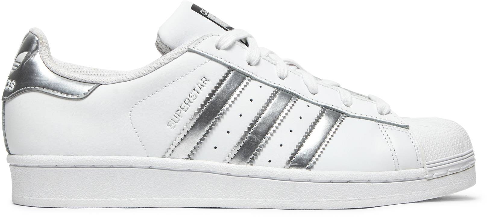 Women adidas Superstar White Silver Metallic AQ3091 AQ3091