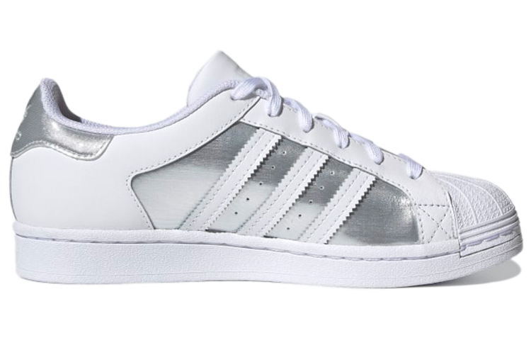 Order adidas originals Superstar 低筒 板鞋 女款 白灰銀