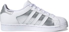 Order adidas originals Superstar 低筒 板鞋 女款 白灰銀