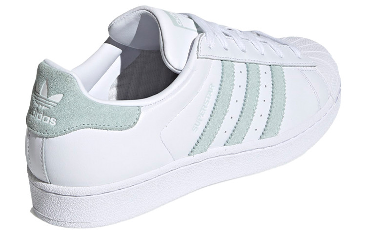 Shop (W) adidas Superstar 'Putih Hijau Pudar' EE7401