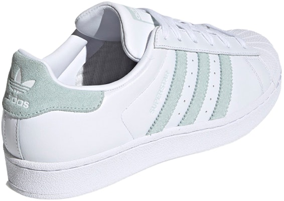 (W) adidas Superstar 'Putih Hijau Kabut' EE7401 Shop (W) adidas Superstar 'Putih Hijau Kabut' EE7401