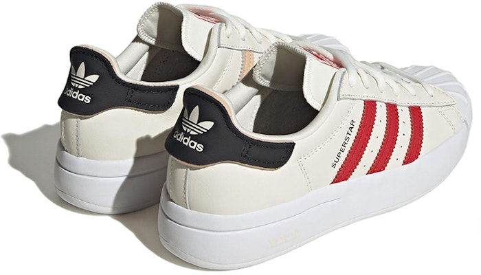 (Women) adidas Superstar Ayoon 'Off White Scarlet' HP9576 Shop (Women) adidas Superstar Ayoon 'Off White Scarlet' HP9576