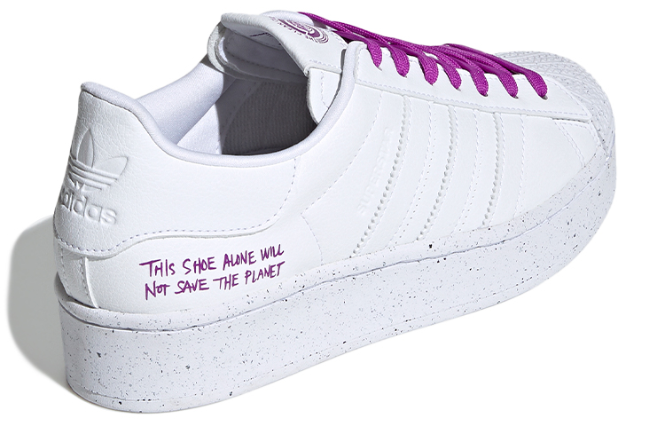 Shop (W) adidas Superstar Bold ''Clean Classics - Wit Shock Paars'' FY0129
