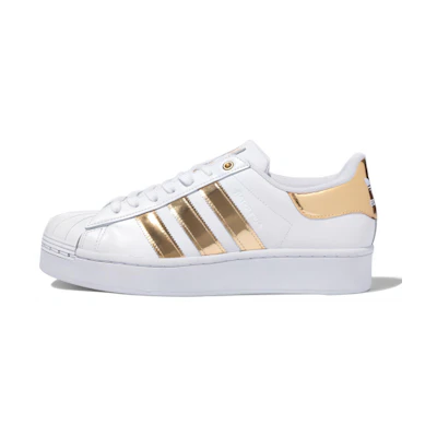 (W) adidas Superstar Bold 'White Gold Metallic'