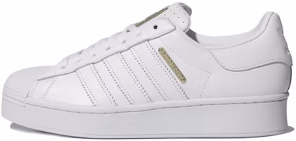 (Women) adidas Superstar Bold White Gold FW4520 (Women) adidas Superstar Bold White Gold FW4520