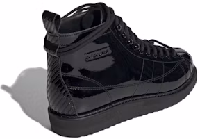 Shop adidas originals Superstar 高筒 運動鞋 女性款 黑色