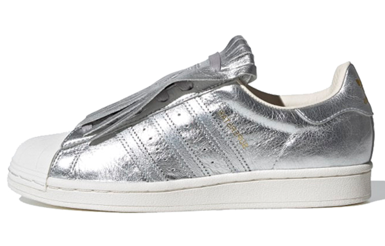 (Women) adidas Superstar Fringe 'Silver Metallic' FW8159