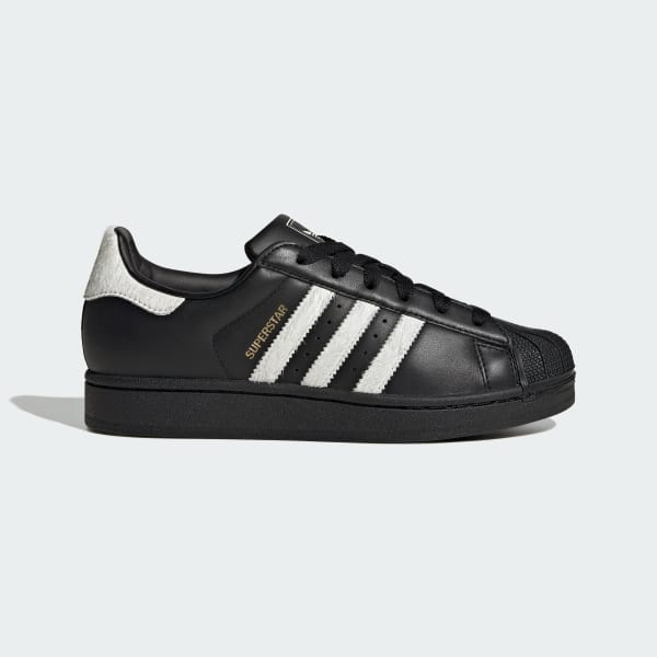 (Women) Adidas Superstar II Core Black/Off White/Gold Metallic KI3574
