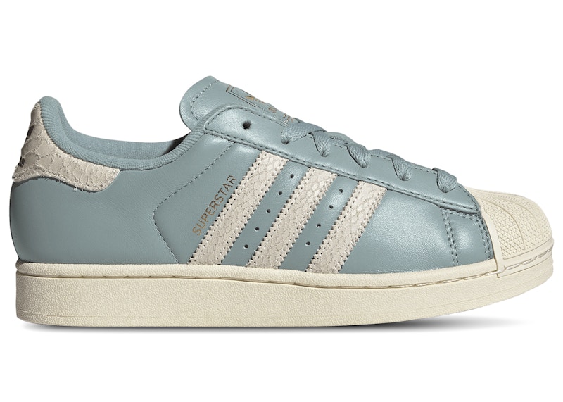 (W) adidas Superstar II Cream White Snakeskin Wonder Sage