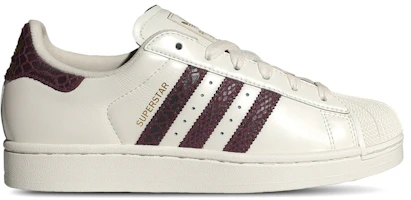 (Women) adidas Superstar II Off White Maroon Snakeskin KI3570 (Women) adidas Superstar II Off White Maroon Snakeskin KI3570