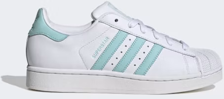 (Women) Adidas Superstar II Sneakers Cloud White/Semi Flash Aqua/Easy Mint JH7060 (Women) Adidas Superstar II Sneakers Cloud White/Semi Flash Aqua/Easy Mint JH7060