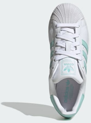 (W) 아디다스 슈퍼스타 II 스니커즈 클라우드 화이트/플래시 아쿠아/이지 민트 JH7060 Order (W) 아디다스 슈퍼스타 II 스니커즈 클라우드 화이트/플래시 아쿠아/이지 민트 JH7060