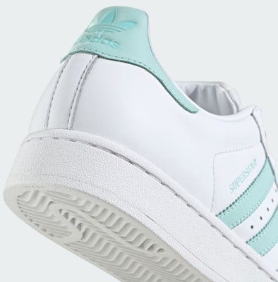 (W) 아디다스 슈퍼스타 II 스니커즈 클라우드 화이트/플래시 아쿠아/이지 민트 JH7060 Sizing (W) 아디다스 슈퍼스타 II 스니커즈 클라우드 화이트/플래시 아쿠아/이지 민트 JH7060