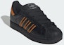 Shop (Women) Adidas Superstar II sneakers Core Black/Crew Orange/Semi Impact Orange JQ6469