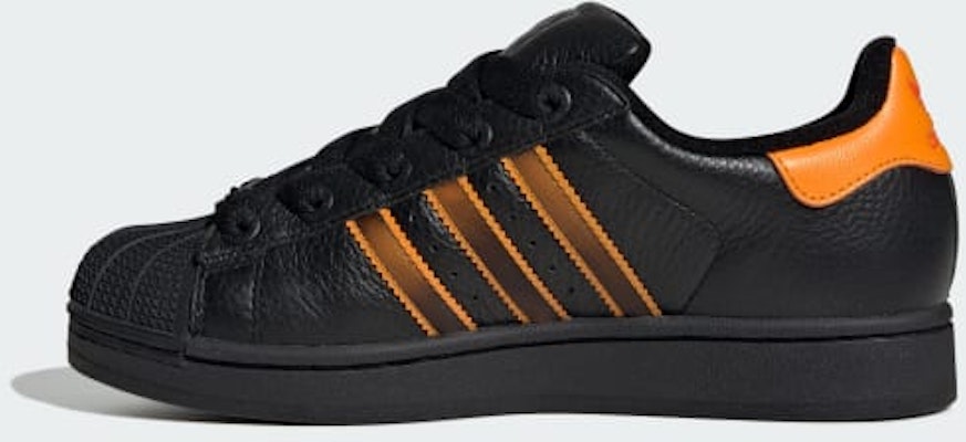 (Women) Adidas Superstar II sneakers Core Black/Crew Orange/Semi Impact Orange JQ6469 Details for (Women) Adidas Superstar II sneakers Core Black/Crew Orange/Semi Impact Orange JQ6469