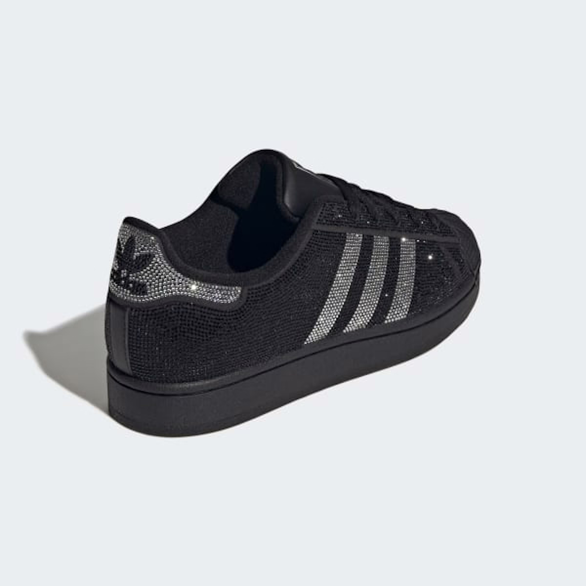 (Women) Adidas Superstar II Sneakers Core Black/Silver Metallic/Off White