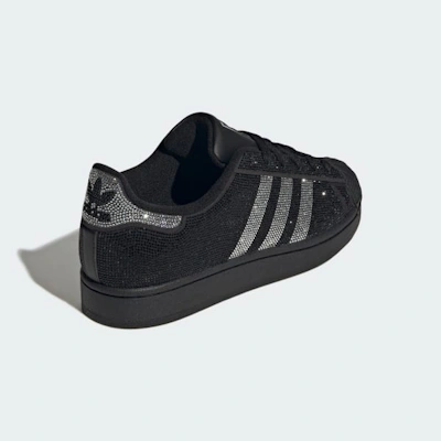 (Women) Adidas Superstar II Sneakers Core Black/Silver Metallic/Off White