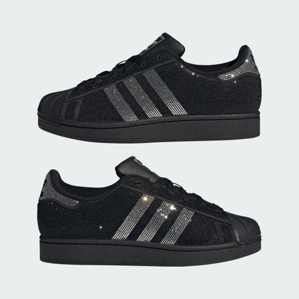Cheap (W) Adidas Superstar II Sneakers Zwart/Zilver Metallic/Wit IH4200