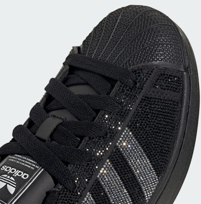 (Women) Adidas Superstar II Sneakers Core Black/Silver Metallic/Off White IH4200 1