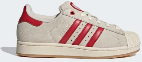 (Women) adidas Superstar II Sneakers Cream White/Better Scarlet/Sandy Pink KH9037 (Women) adidas Superstar II Sneakers Cream White/Better Scarlet/Sandy Pink KH9037