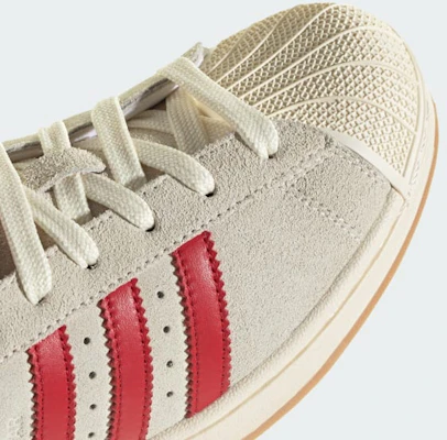 (Women) adidas Superstar II Sneakers Cream White/Better Scarlet/Sandy Pink KH9037 3