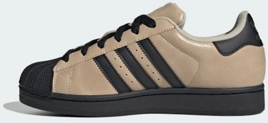 (Women) adidas Superstar II Sneakers Crystal Linen/Core Black/Gold Metallic IH6661 Details for (Women) adidas Superstar II Sneakers Crystal Linen/Core Black/Gold Metallic IH6661