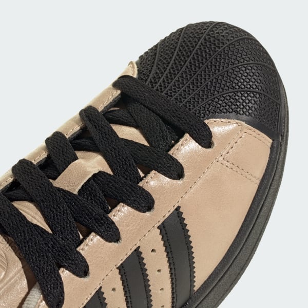 Cheap (Women) adidas Superstar II Sneakers Crystal Linen/Core Black/Gold Metallic IH6661