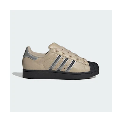 (W) Adidas Superstar II Stone Khaki/Silver Metallic/Core Black