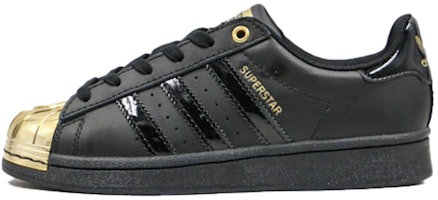 (Women) adidas Superstar Metal Toe 'Black Gold Metallic' FV3305 (Women) adidas Superstar Metal Toe 'Black Gold Metallic' FV3305