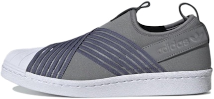 (Women) adidas Superstar Slip On 'Grey Raw Indigo' CG6012 (Women) adidas Superstar Slip On 'Grey Raw Indigo' CG6012