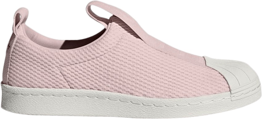 Adidas original superstar slip on pink sale