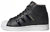 Buy adidas originals Superstar Up 加絨 中幫 板鞋 女款 黑白金