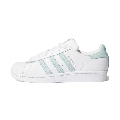 (W) adidas Superstar White Ash Green