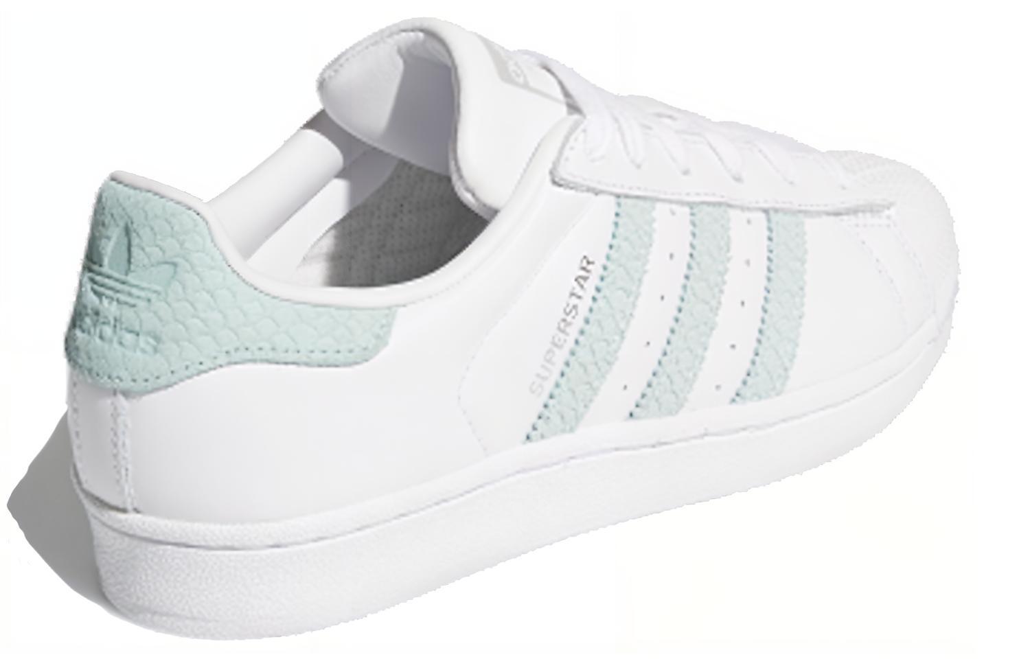Shop (W) adidas Superstar Putih Hijau Abu-Abu B41509