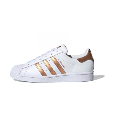 (W) adidas Superstar White Copper Metallic