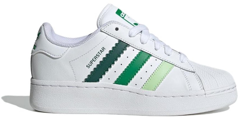(Women) adidas Superstar XLG 'White Collegiate Green' IF9121 Order (Women) adidas Superstar XLG 'White Collegiate Green' IF9121