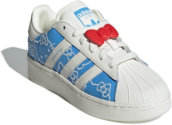 (Women) adidas Superstar XLG Hello Kitty Blue Burst IG4477 Lookbook (Women) adidas Superstar XLG Hello Kitty Blue Burst IG4477
