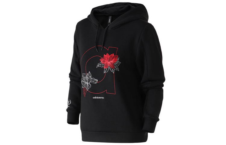 (Women) adidas Sweat HD Pullover Hoodie Black DZ7601