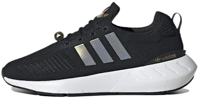 (Women) adidas Swift Run 22 'Black Gold White' GY9575 (Women) adidas Swift Run 22 'Black Gold White' GY9575