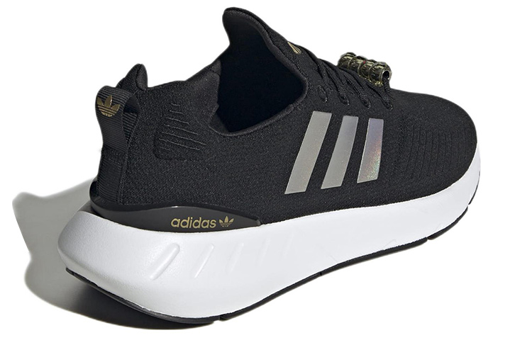 Shop (W) adidas Swift Run 22 'Negro Oro Blanco' GY9575