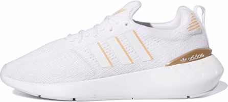 (Women) adidas Swift Run 22 'White Gold Metallic' GZ4973 (Women) adidas Swift Run 22 'White Gold Metallic' GZ4973